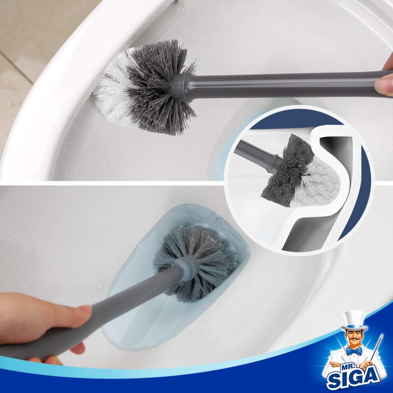 Mr Siga MR.SIGA Premium Toilet Bowl Brush Replacement Head  2 Pack - Image 4